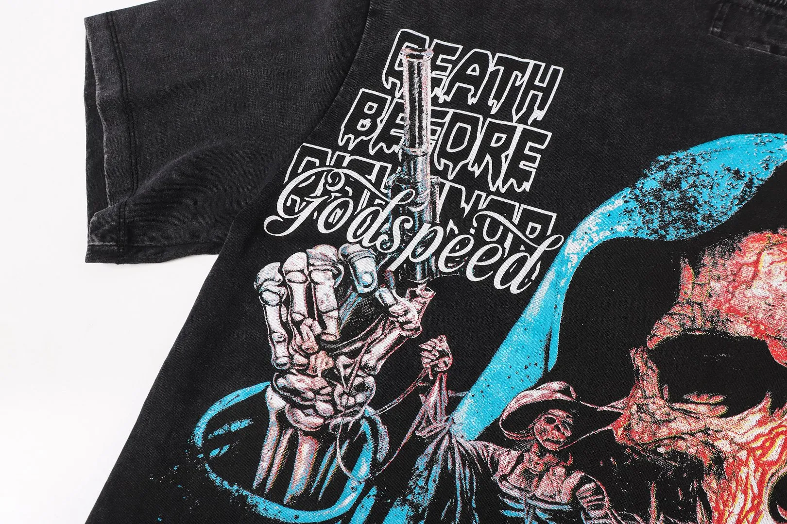 G 6207# Black/ ｜ godspeed（ + ）+ In Stock Retro T （fabric）：32 Sizes（size）：S-M-L-XL （colour）： Black/ 👉